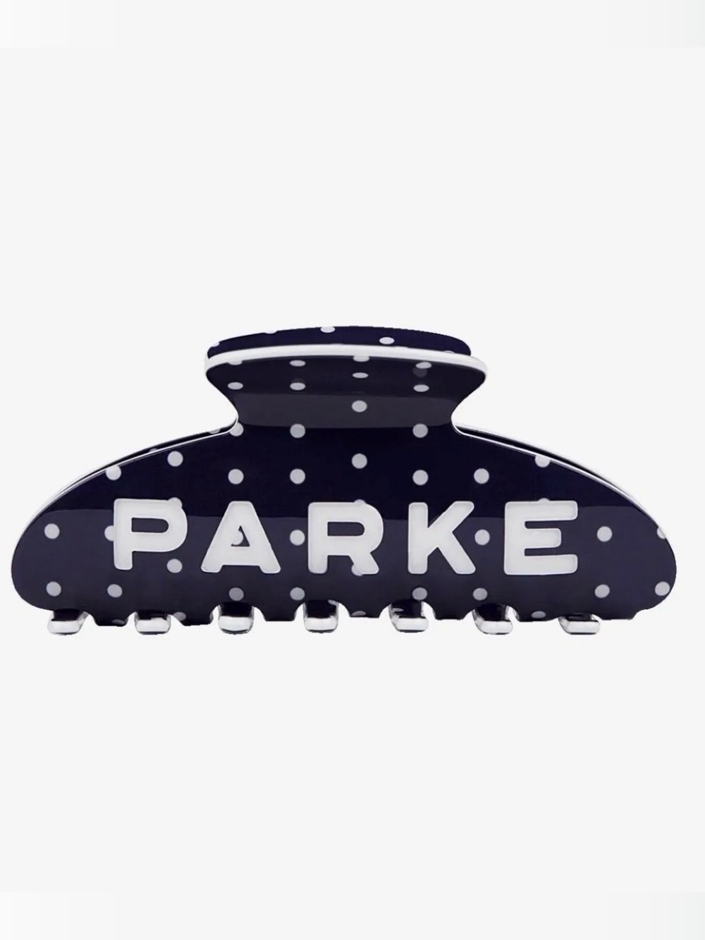PARKE Claw Clip - Denim + White Polka Dot (Sold Out)